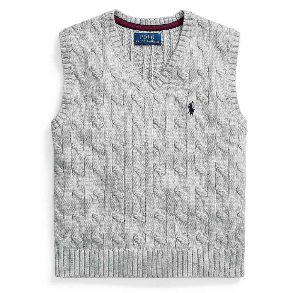New Polo Ralph Lauren Little Boys Cable-Knit Sweater Vest